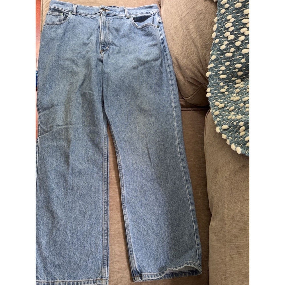LL Bean Original Fit Denim Jeans Womens 16 Regular Light Wash Cotton 272059